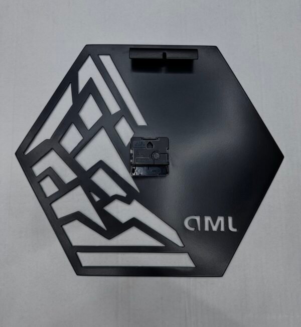 Horloge murale hexagonale en métal - JMD H01